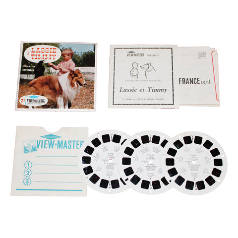 Pochette de disques photos en relief View Master Sawyer's Lassie & Timmy