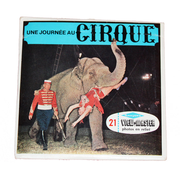 Pochette de disques photos en relief View Master Sawyer's Une Journée au Cirque