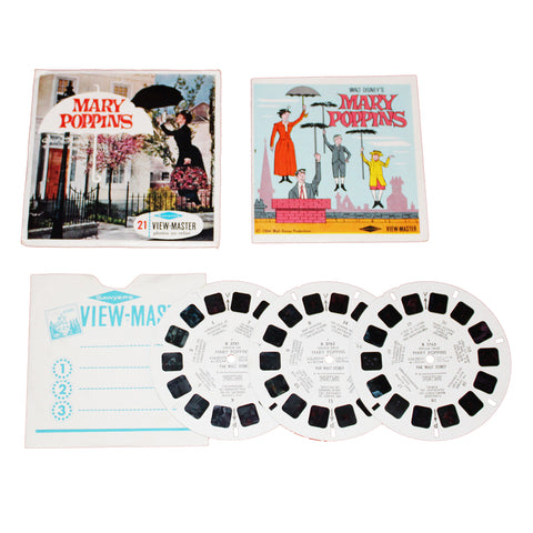 Pochette de disques photos en relief View Master Sawyer's Mary Poppins Walt Disney