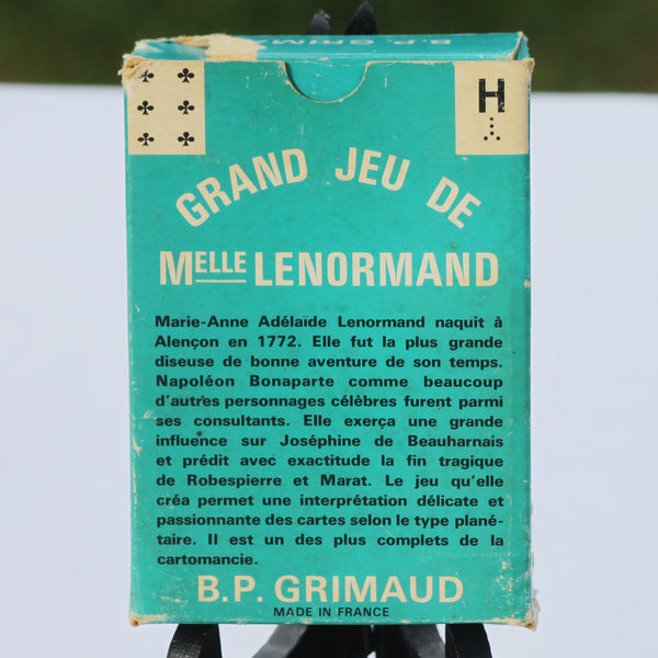 Grand jeu de cartomancie de Melle Lenormand édition de 1976 B.P. Grimaud