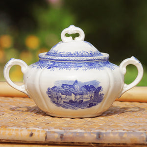 Ancien sucrier en faïence de Villeroy & Boch modèle Burgenland