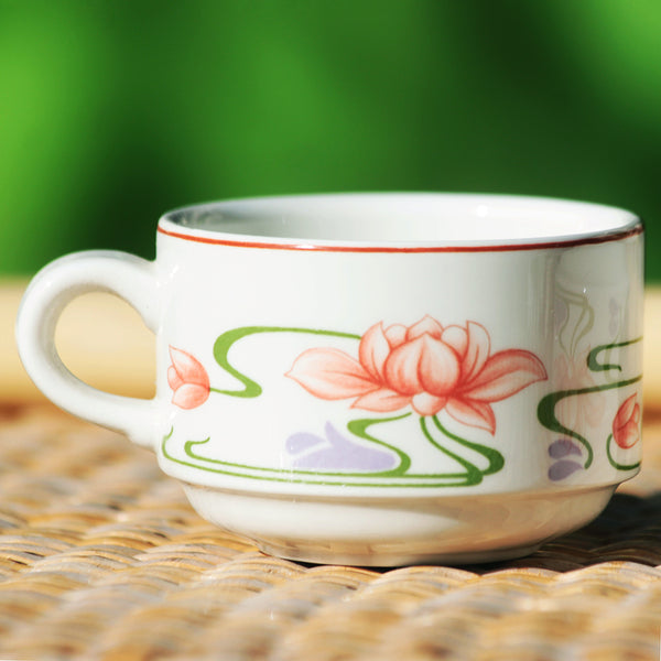 Duo de tasses à café en vitro porcelaine de Villeroy & Boch modèle Florida