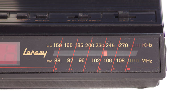 Radio réveil électronique vintage Lansay RR117 GO / FM en boîte