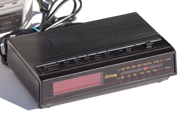 Radio réveil électronique vintage Lansay RR117 GO / FM en boîte