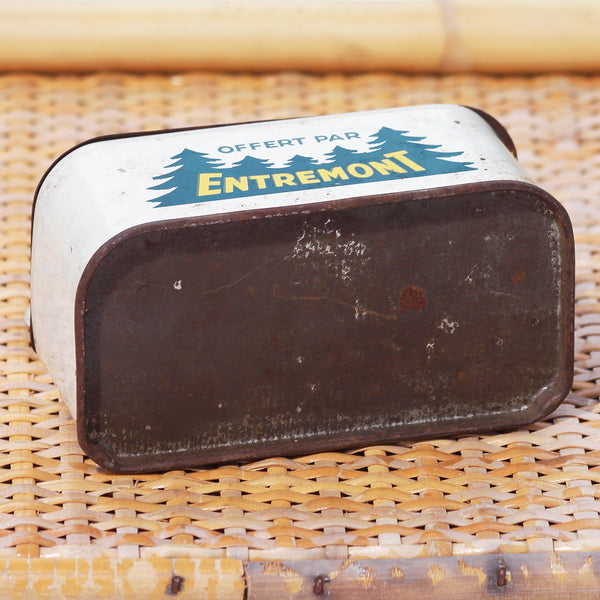 Ancienne boîte à allumettes publicitaire fromage " Entremont "en tôle peinte