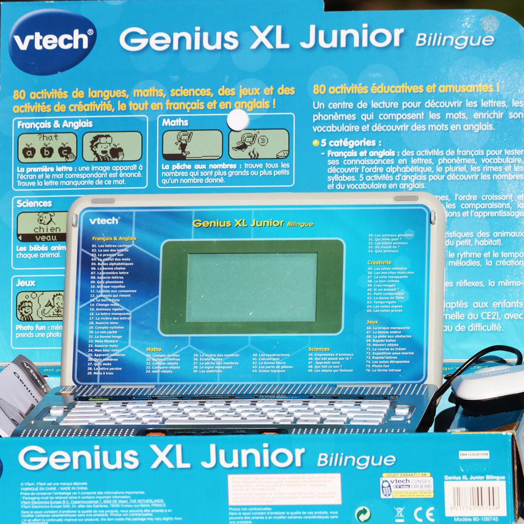 Vtech Genius XL Junior Bilingue Rose - Ordinateur éducatif - Achat