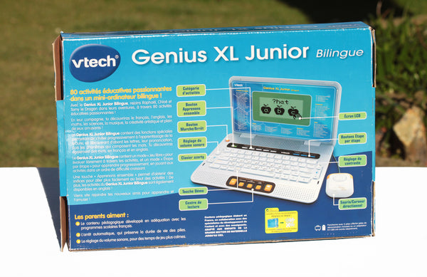 Vtech - Ordinateur éducatif électronique Genius XL Junior bilingue en boîte