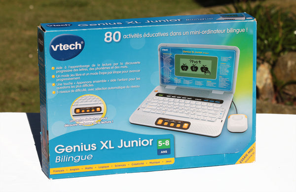 Vtech - Ordinateur éducatif électronique Genius XL Junior bilingue en boîte