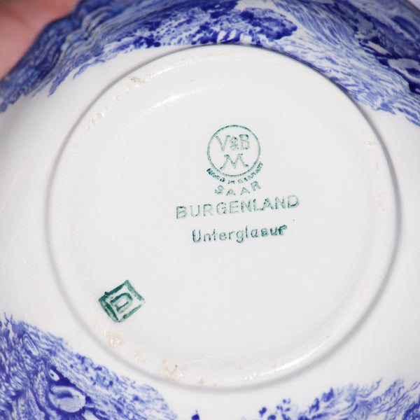 Sucrier ancien Villeroy & Boch modèle Burgenland couvercle accidenté