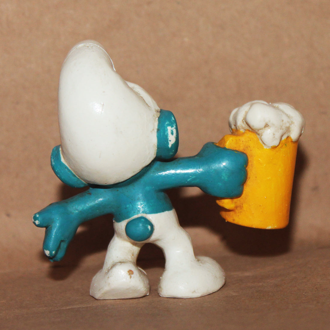 Figurine Ancienne Schtroumpf En PVC - Modèle D26, Occasion Vintage - Collection Jouet Des Années 80/90