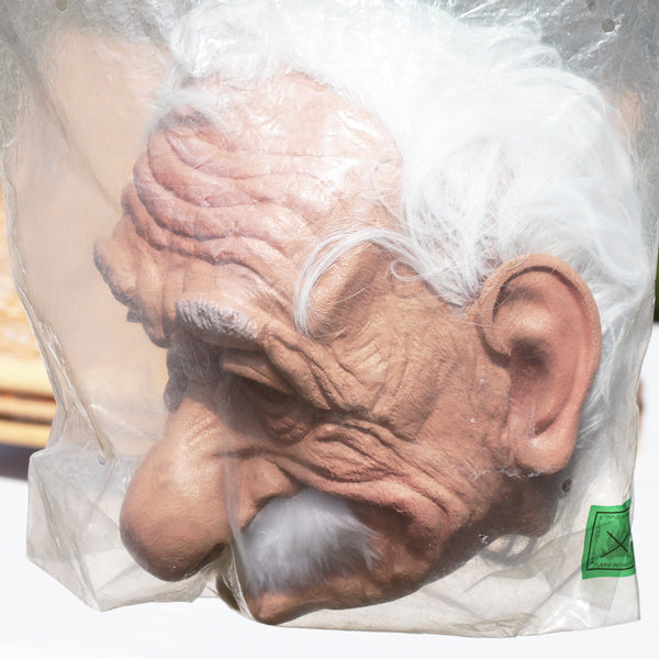 Masque de carnaval souple vintage César Albert Einstein en latex ( 1981 )