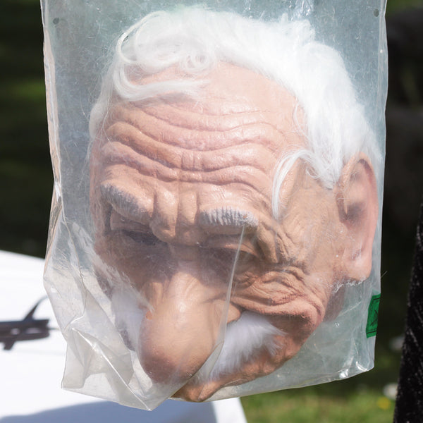 Masque de carnaval souple vintage César Albert Einstein en latex ( 1981 )