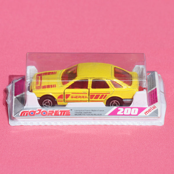 Véhicule miniature 1:58 Majorette 272 Ford Sierra jaune sous blister