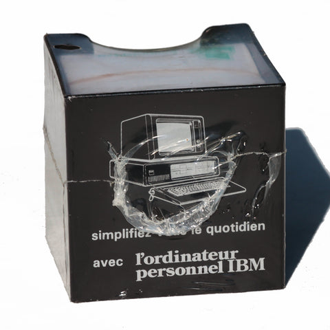 Cube bloc mémo publicitaire vintage " l'ordinateur personnel IBM "