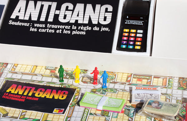 Jeu de société vintage Anti-Gang le détective électronique Miro-Meccano ( 1980 )