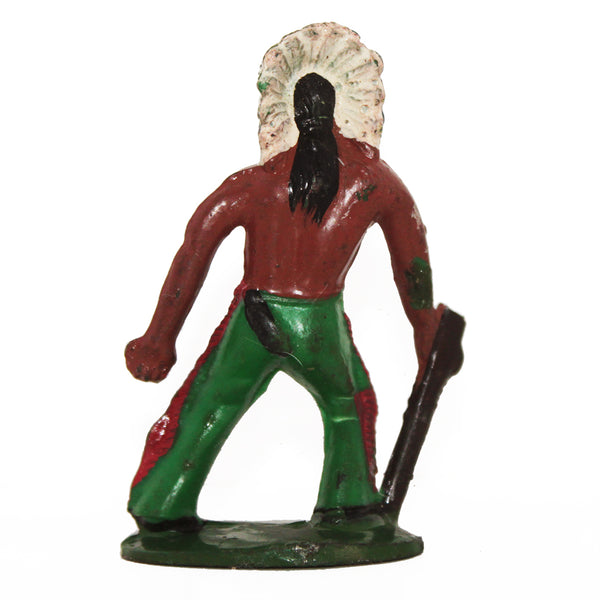 Figurine plastique guerrier indien Far West petite casse