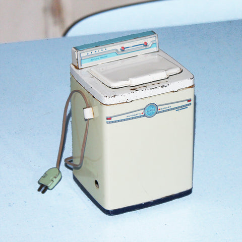 Jouet ancien de poupée machine à laver en tôle Junior Automatic Washer