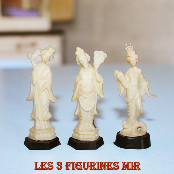 Ensemble de 10 figurines promotionnelles vintage Cafés Maurice et lessive Mir