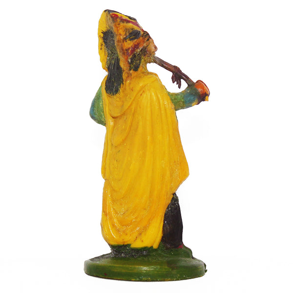 Figurine plastique Jim chef indien et son calumet Far West