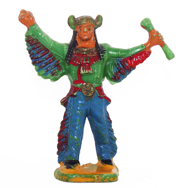 Figurine plastique Guilbert shaman indien Far West