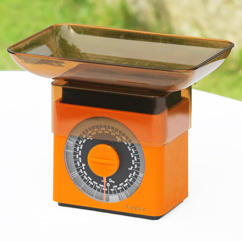 Balance ménagère vintage orange 5 kg Terraillon double plateau