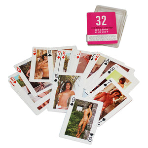 Jeu de 32 cartes à jouer sexy / érotique vintage Pin-Up femme nue