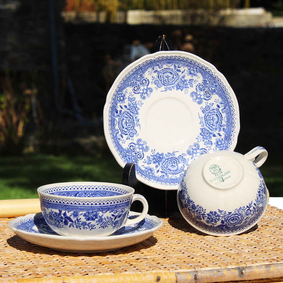 Duo de tasses à thé + soucoupes en faïence de Villeroy & Boch modèle Burgenland