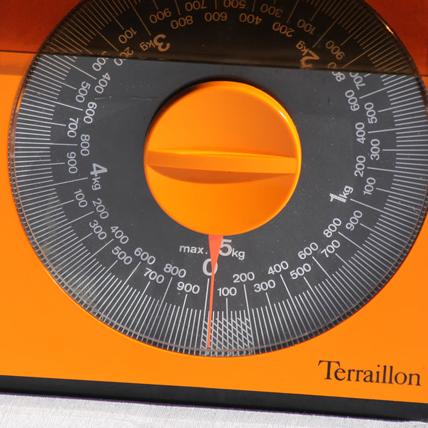Balance ménagère orange 5 kg Terraillon vintage