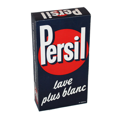 Ancienne PLV publicitaire carton boîte de lessive Persil " En Vente Ici "