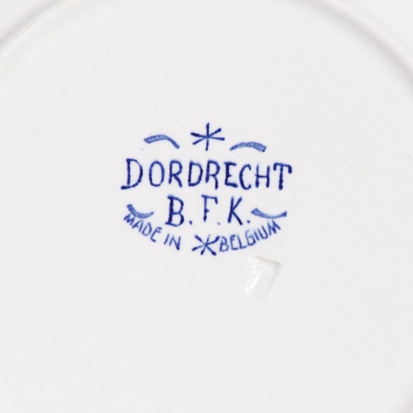 Ensemble de 6 assiettes creuses en faïence de BFK Boch Frères Keramis modèle Dordrecht