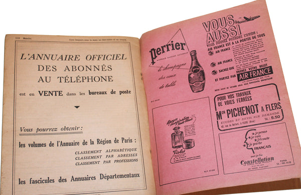 Ancien bottin annuaire officiel des abonnés au téléphone de la Manche 1955