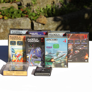 Ensemble rétrogaming de 9 jeux vidéo vintages cartouches Videopac Radiola