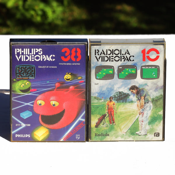 Ensemble rétrogaming de 9 jeux vidéo vintages cartouches Videopac Radiola