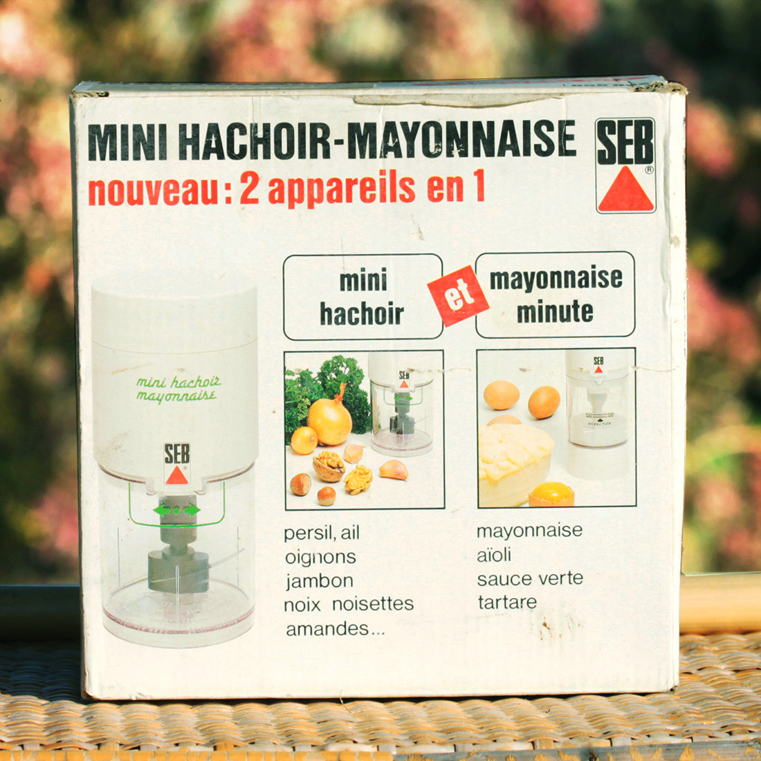 Mini Hachoir SEB Vert en Boite Vintage Fonctionnel