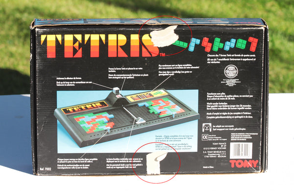 Jeu de réflexion vintage Tetris Tomy sous licence Nintendo ( 1991 )