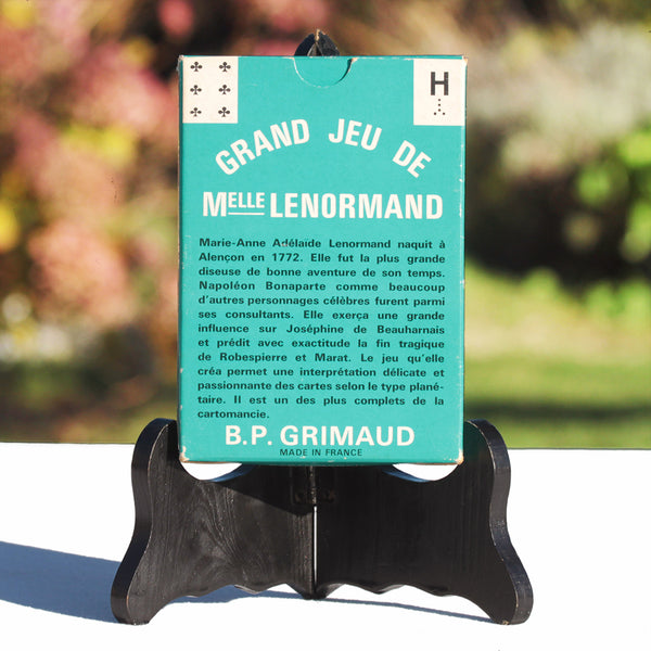 Grand jeu de cartomancie de Melle Lenormand édition de 1976 B.P. Grimaud