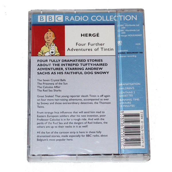Cassettes K7 audio vintage Four Further Adventures of Tintin Hergé BBC Radio ( 1999 )
