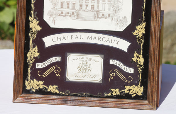 Cadre vintage Grand Vin 1919 Château Margaux 1er Grand Cru Pillet-Will