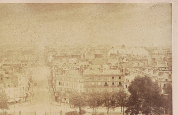 Ancienne photo sous cadre Le Havre Jardin de l'Hôtel de Villle rue de Paris embouchure de la Seine