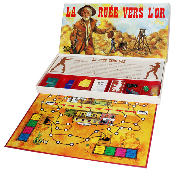 Jeu de société vintage La Ruée ver l'Or complet Miro (1975)
