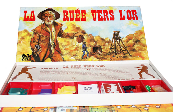 Jeu de société vintage La Ruée ver l'Or complet Miro (1975)