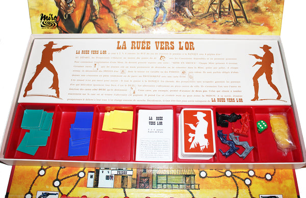 Jeu de société vintage La Ruée ver l'Or complet Miro (1975)