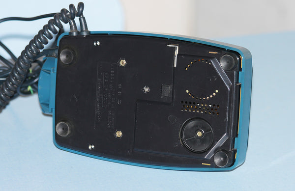 Téléphone PTT Thomson CSF Socotel 63 bleu à touches vintage
