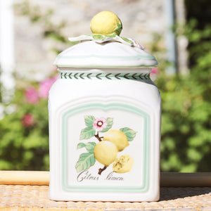 Grand pot à épices Villeroy & Boch modèle French Garden Charm Citrus Limon