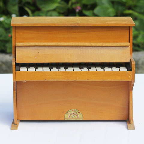 Jouet ancien petit piano en bois Pianocolor Jouets JRAAS