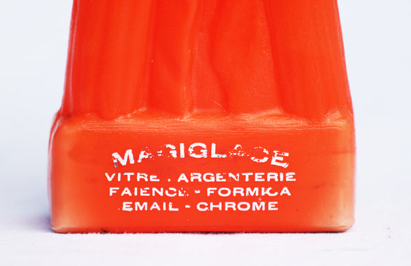 Flacon publicitaire vintage en plastique Magiglace cow-boy orange ( cyclisme 1974 )