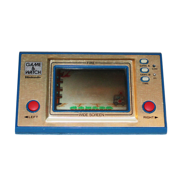 Jeu électronique Game and Watch Nintendo vintage Fire (1981) sans le cache piles