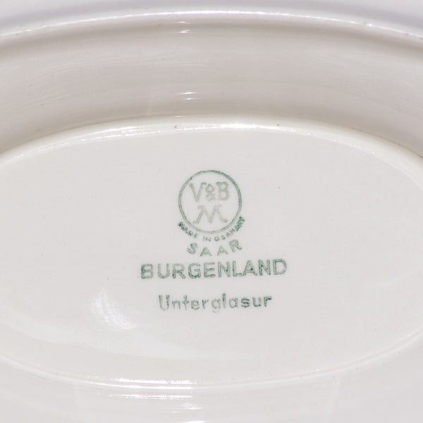 Saucière ancienne Villeroy & Boch modèle Burgenland tampon vert