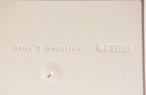 Petite boîte à biscottes vintage AMI en plastique
