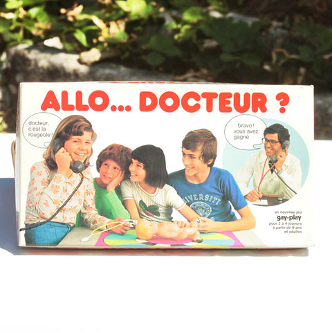 Jeu de société vintage Allo ... Docteur - Gay-Play ( 1981 ) complet